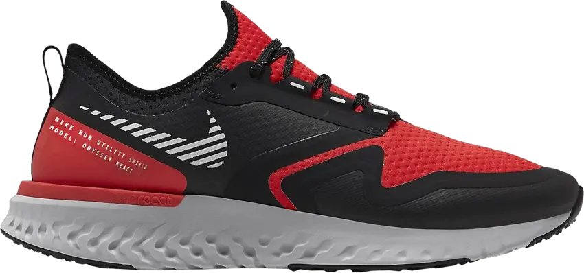 Nike Odyssey React 2 Shield &#039;Habanero Red Black&#039;