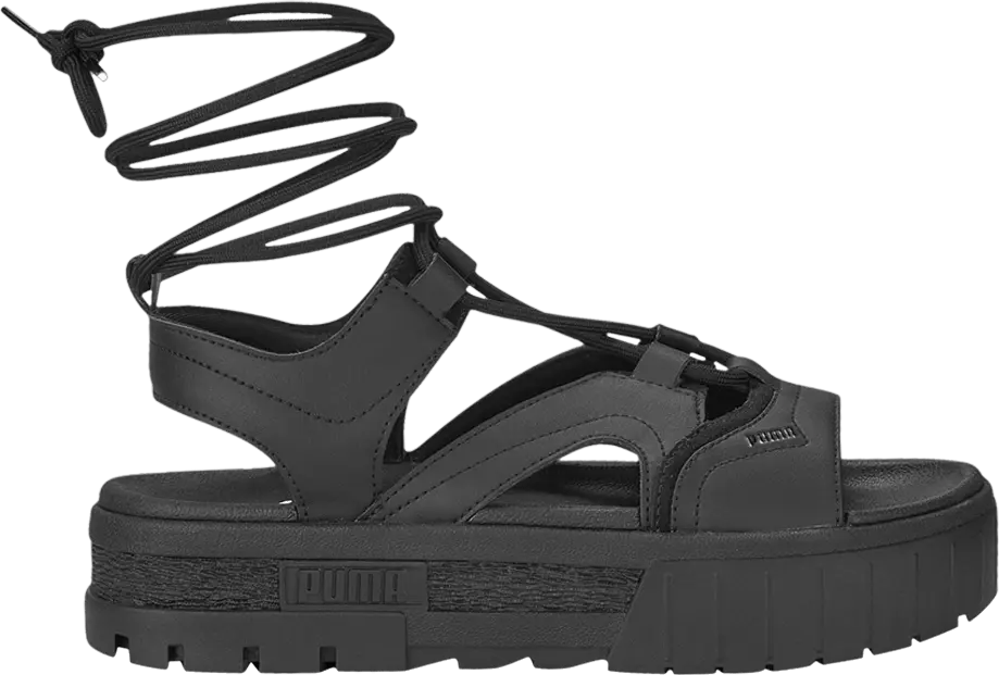Puma Wmns Mayze Laces Sandals &#039;Black&#039;