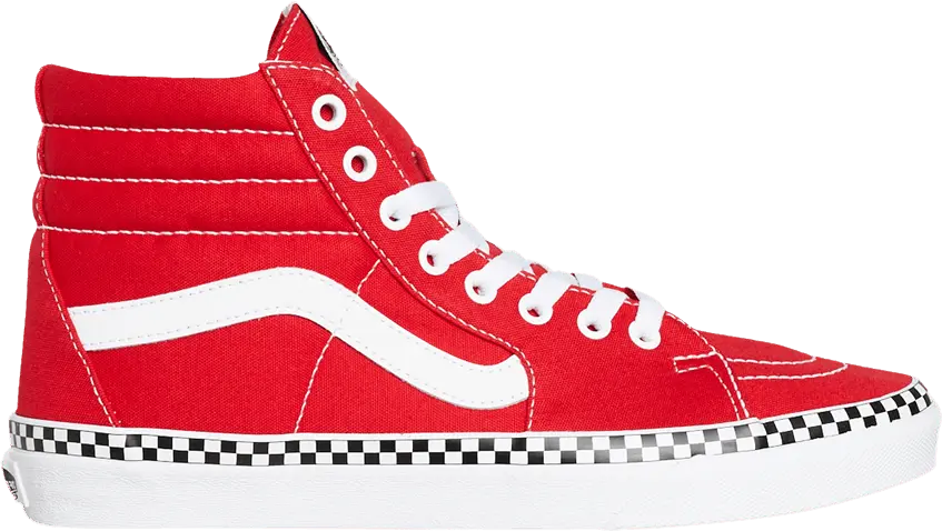  Vans Sk8-Hi &#039;Check Foxing - Racing Red&#039;