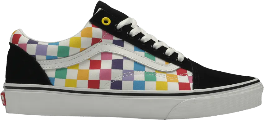  Vans Old Skool Rainbow Checkerboard