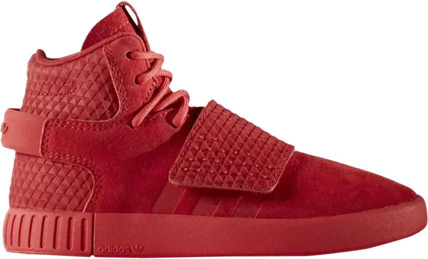  Adidas Tubular Invader J &#039;Triple Red&#039;