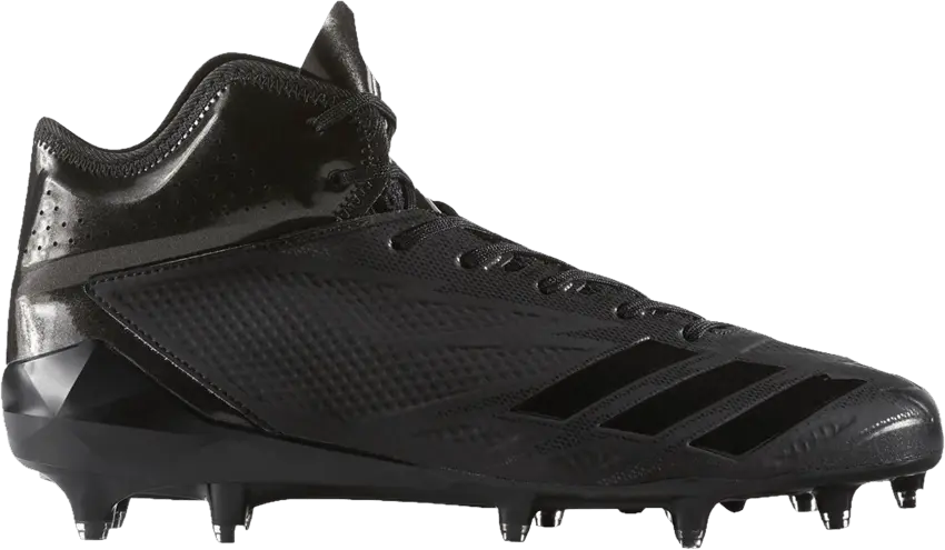 Adidas Adizero 5-Star 6.0 Mid &#039;Triple Black&#039;