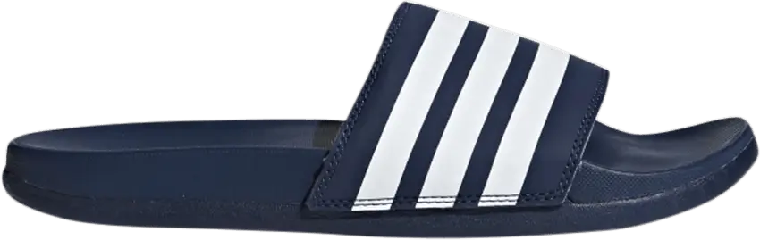 Adidas Wmns Adilette Cloudfoam Plus Stripes Slides &#039;Collegiate Navy&#039;