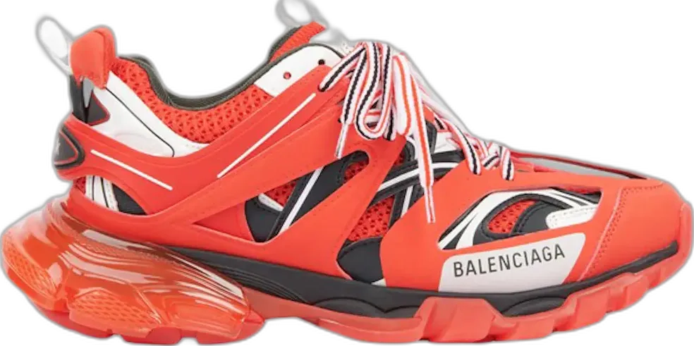  Balenciaga Track Clear Sole Red