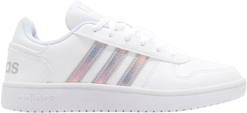 Adidas Wmns Hoops 2.0 &#039;White Silver&#039;
