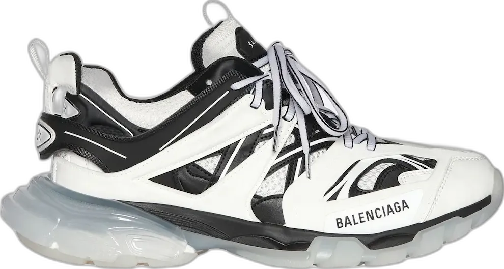  Balenciaga Track Clear Sole White/Black (Women&#039;s)