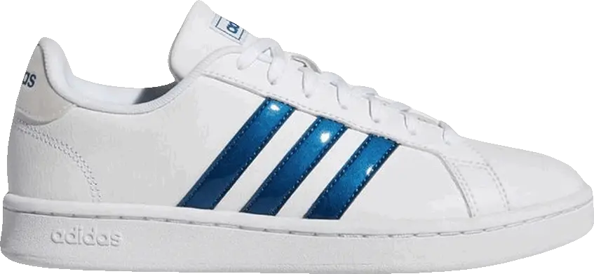  Adidas Wmns Grand Court &#039;White Marine Blue&#039;