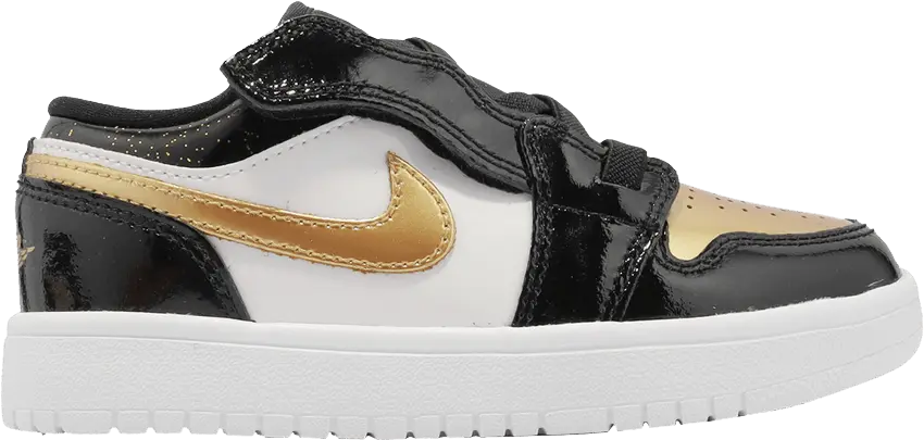  Jordan 1 Low ALT Black Metallic Gold White (PS)