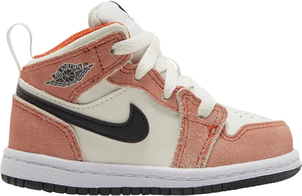  Air Jordan 1 Mid SE TD &#039;Orange Suede&#039;