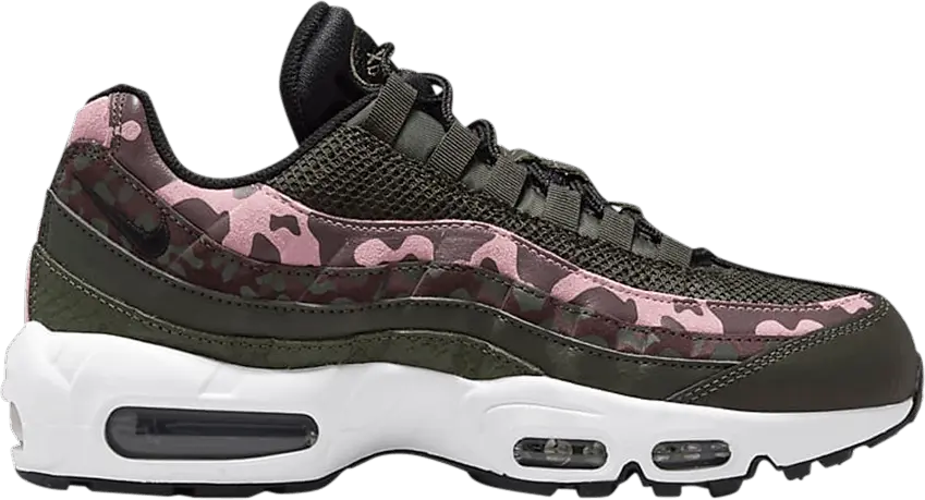  Nike Air Max 95 Olive Pink Camo (Women&#039;s)