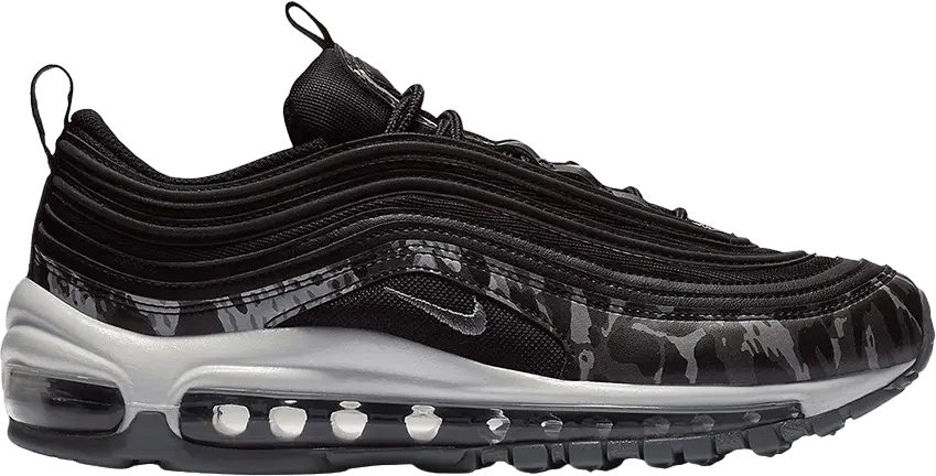  Nike Air Max 97 Camo Black Cool Grey (Women&#039;s)