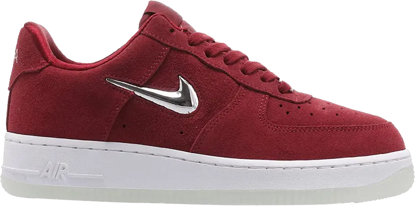  Nike Wmns Air Force 1 &#039;07 Premium LX &#039;Chrome Jewel - Team Red&#039;