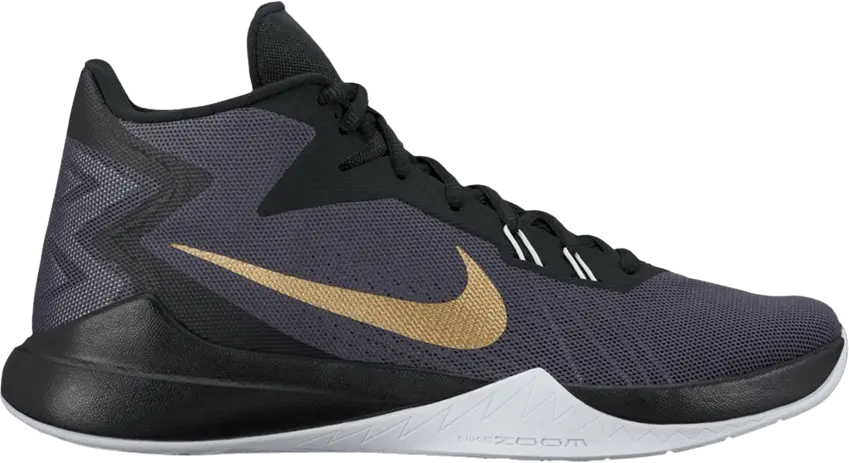 Nike Zoom Evidence &#039;Anthracite Metallic Gold&#039;