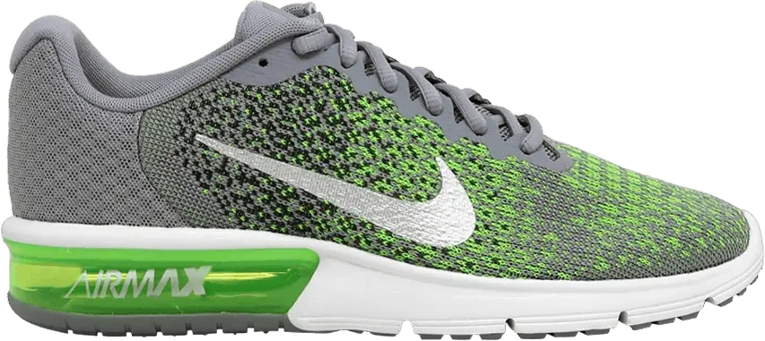  Nike Air Max Sequent 2 &#039;Cool Grey Electric Green&#039;