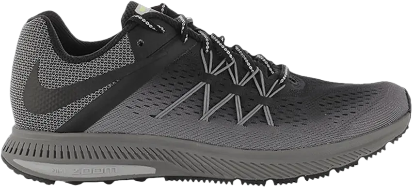  Nike Zoom Winflo 3 Shield &#039;Black Cool Grey&#039;