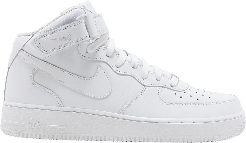  Nike Air Force 1 Mid 07 Triple White