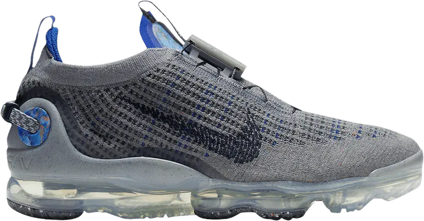 Nike Air VaporMax 2020 Flyknit Particle Grey Dark Obsidian Racer Blue