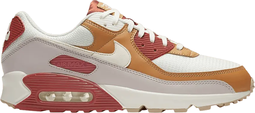  Nike Air Max 90 Rugged Orange Sail Wheat Gum Light Brown