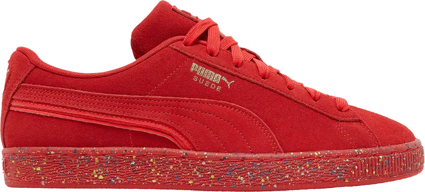 Puma Suede Triplex Mono &#039;Red Paint Splatter&#039;