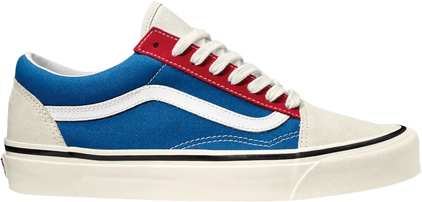  Vans Old Skool 36 DX &#039;White Blue Red&#039;