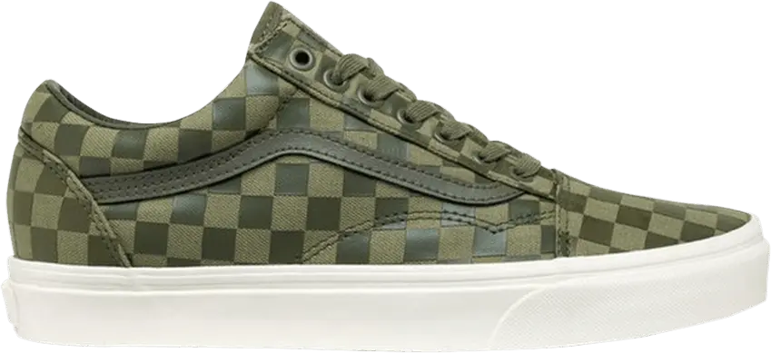  Vans Old Skool &#039;High Density Dusty Olive Checkerboard&#039;