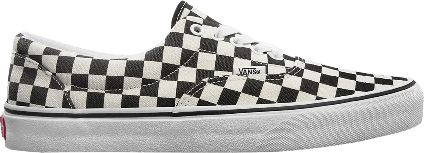  Vans Era Checkerboard Marshmallow Black