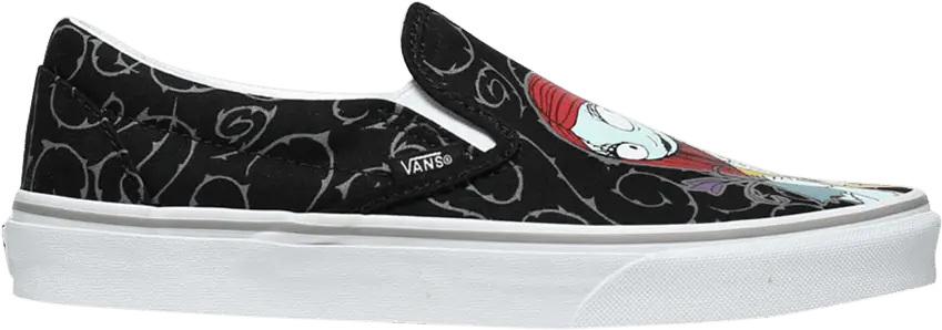  Vans Classic Slip-On The Nightmare Before Christmas Jack and Sally