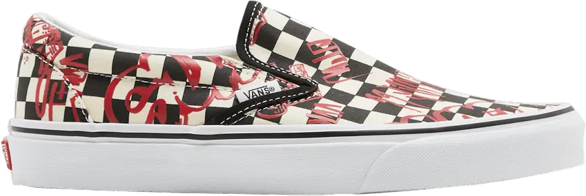  Classic Slip-On &#039;Vans Crew - Checkerboard Red&#039;