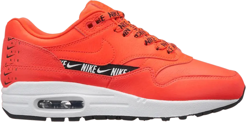  Nike Air Max 1 Overbranding Bright Crimson (Women&#039;s)