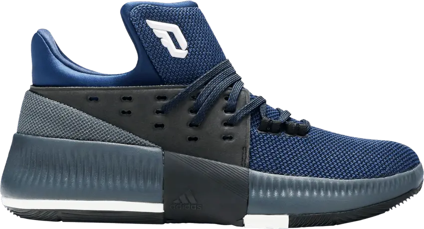  Adidas D Lillard 3 J &#039;Utility Black Mystery Blue&#039;