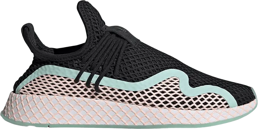  Adidas Deerupt S &#039;Black Mint Orange&#039;