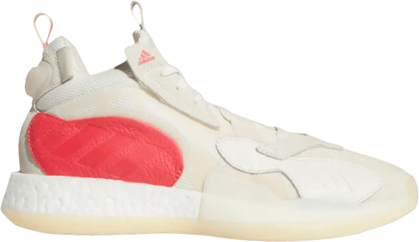  Adidas ZoneBoost &#039;Off White Shock Red&#039;