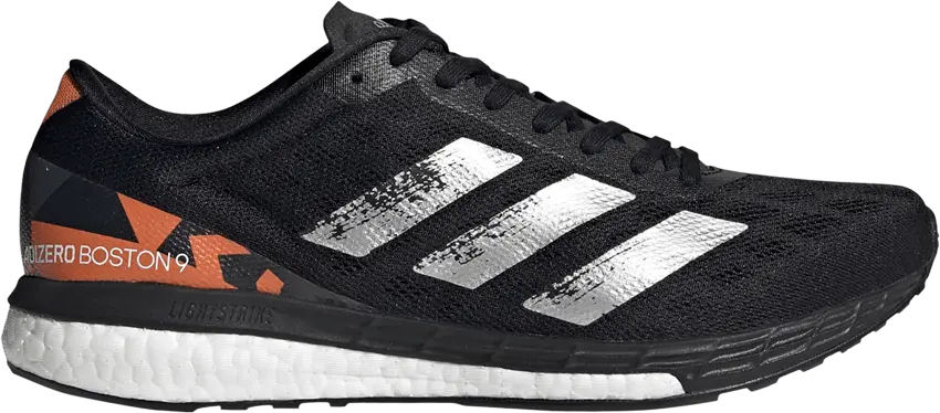  Adidas Adizero Boston 9 &#039;Black Signal Orange&#039;