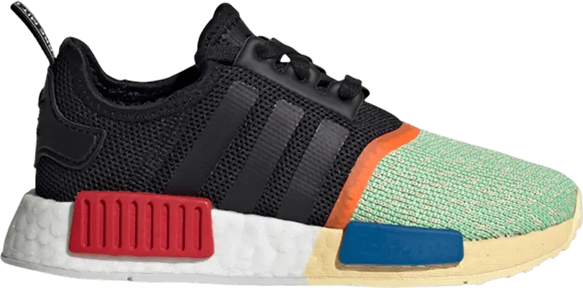  Adidas NMD_R1 J &#039;Black Multi&#039;