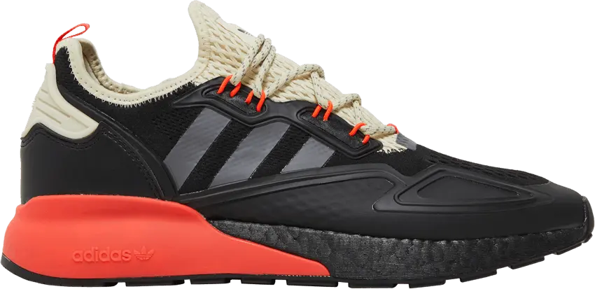  Adidas ZX 2K Boost &#039;Black Solar Red&#039;