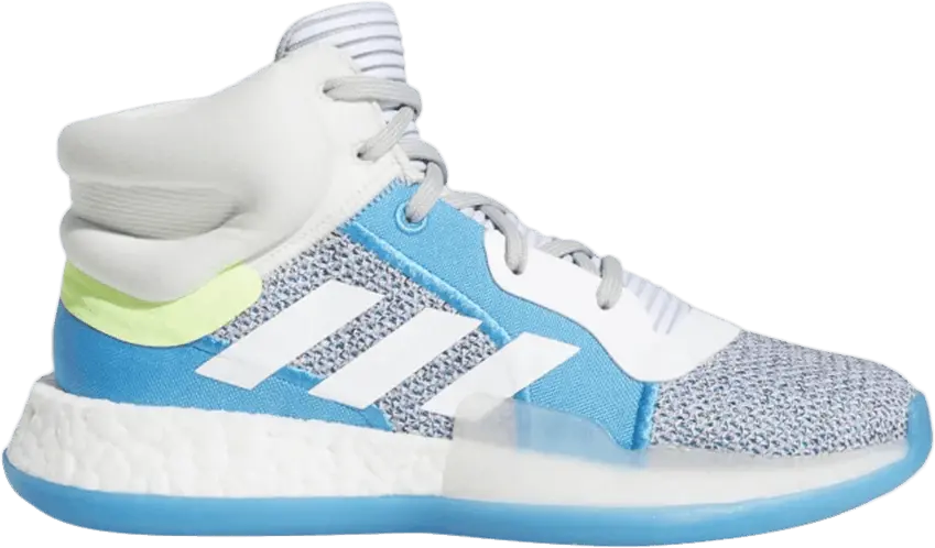 Adidas Marquee Boost J &#039;Grey Shock Cyan&#039;