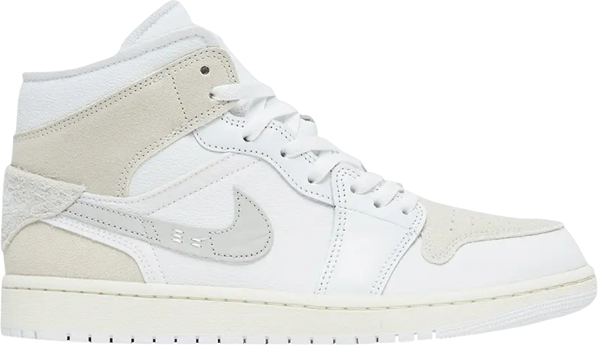  Air Jordan 1 Mid SE Craft &#039;Inside Out - White Sail&#039;