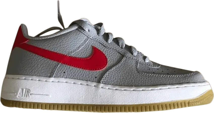  Nike Air Force 1 Low GS &#039;Wolf Grey Red&#039;