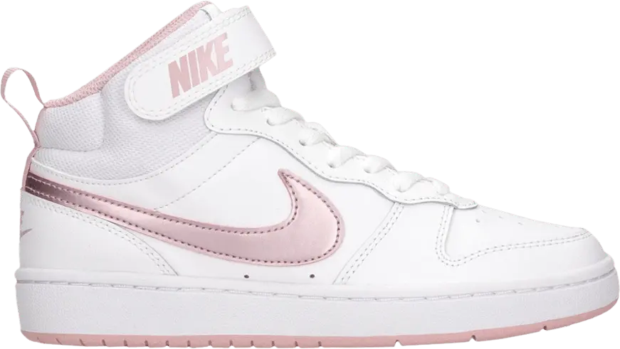 Nike Court Borough Mid 2 GS &#039;White Pink Glaze&#039;