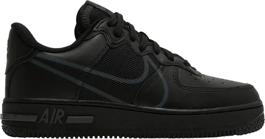  Nike Air Force 1 React GS &#039;Black&#039;