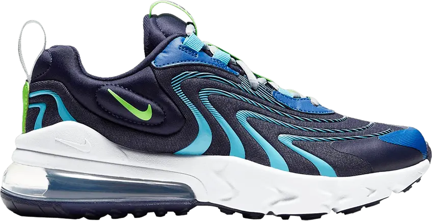  Nike Air Max 270 React ENG GS &#039;Blackened Blue&#039;