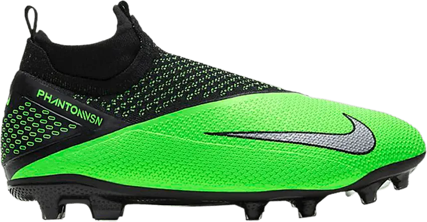 Nike Phantom Vision 2 Elite Dynamic Fit MG GS &#039;Black Green Strike&#039;
