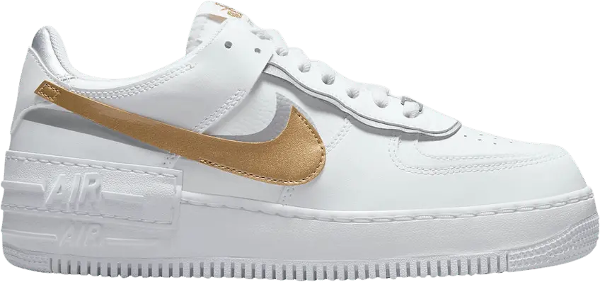  Nike Air Force 1 Low Shadow White Gold (Women&#039;s)