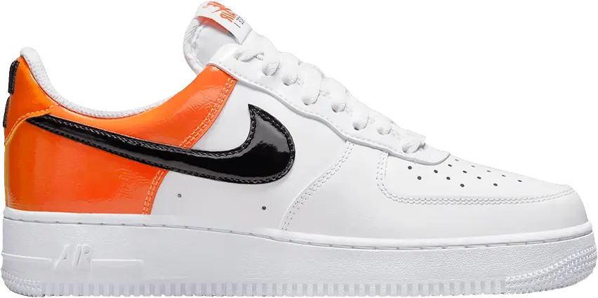  Nike Air Force 1 Low &#039;07 Essential White/Brilliant Orange (Women&#039;s)