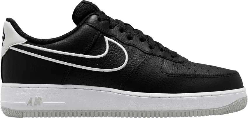  Nike Air Force 1 &#039;07 &#039;Embroidered Swoosh - Black&#039;