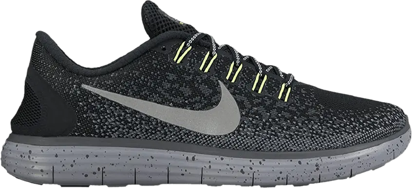 Nike Free RN Distance Shield &#039;Black Metallic Silver&#039;