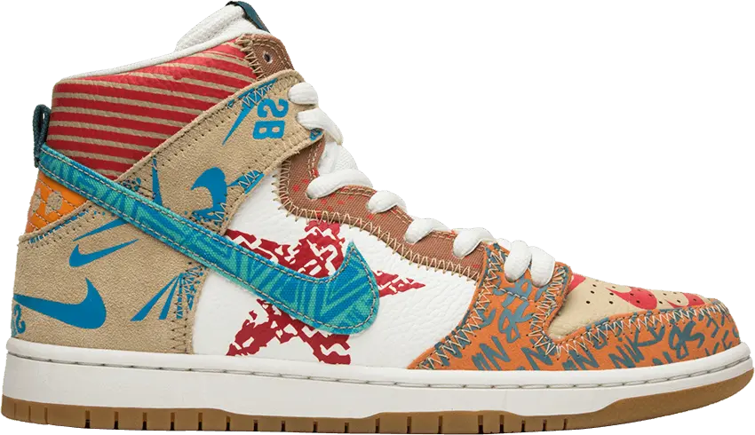  Nike Thomas Campbell x SB Dunk High &#039;What The&#039; Special Box