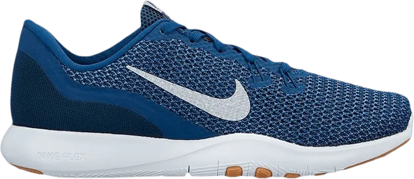  Nike Wmns Flex Trainer 7 &#039;Navy Metallic Silver&#039;