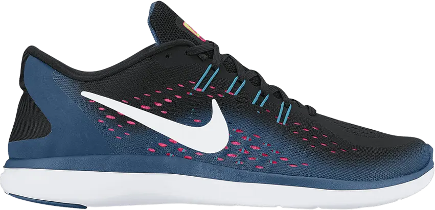 Nike Wmns Flex 2017 RN &#039;Industrial Blue Racer Pink&#039;