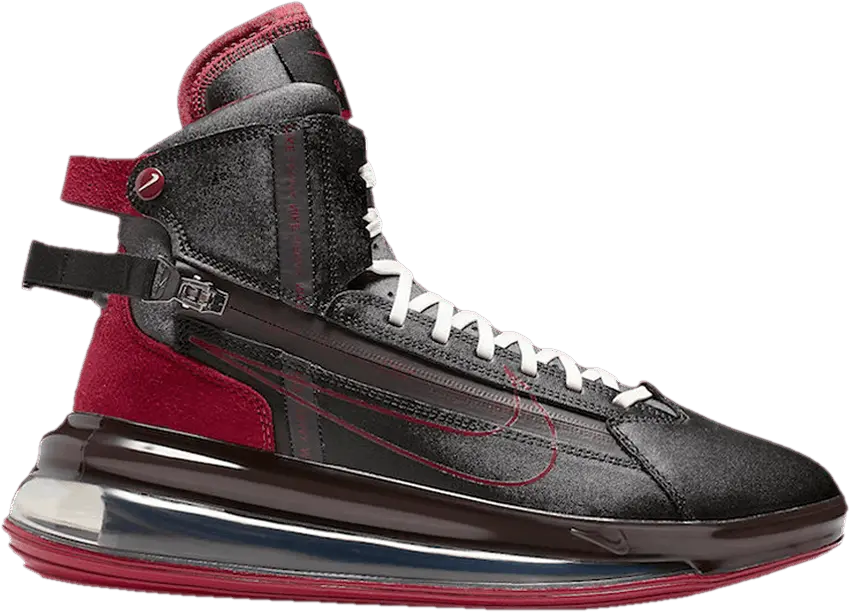  Nike Air Max 720 Saturn &#039;Black Team Red&#039; Sample
